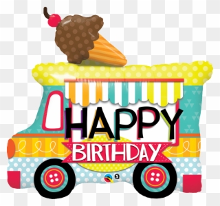 Birthday Ice Cream Truck Clipart