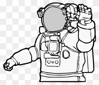 Thumb Image - Astronaut Black And White Clipart
