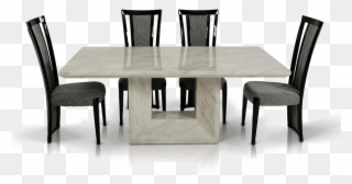 Dining Set Png Pic - Modern Dining Table Marble Top Clipart