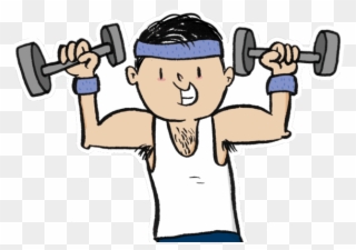 Dumbbells Clipart Male Fitness - Png Download