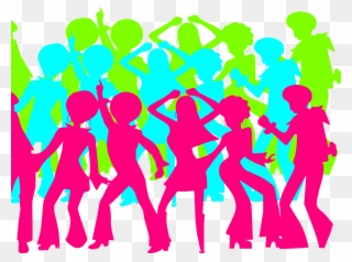 Clipart Of Singles - Disco Party Clip Art - Png Download