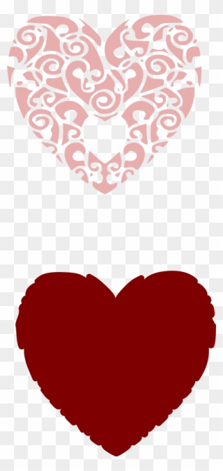 Filigree Heart - Hearts Clipart Black And White - Png Download