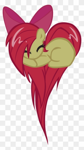 Applebloom For You - My Little Pony Apple Bloom Heart Clipart