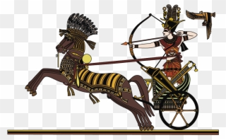 Archery Clipart Chariot Racing - Character And Style In Egyptian Art - Png Download