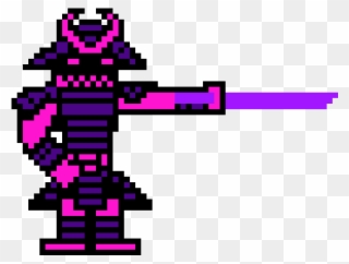Dark Samurai Attack - Illustration Clipart