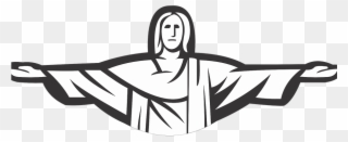Christ The Redeemer Statue Cartoon Clipart