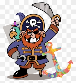 Stage Use & Anchoring - Cartoon Pirate Clipart