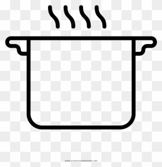 Stock Pot Coloring Page Clipart