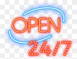 Neon Clipart Neon Sign - Neon Open Sign Png Transparent Png