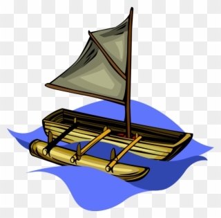 Canoe Clipart Water Transportation - Canoa Com Vela Png Transparent Png