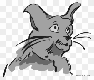 Cat Face Animal Free Black White Clipart Images Clipartblack - Cat - Png Download
