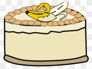 Banana Pudding Clipart Ripe Banana - Banana Cake Cartoon Png Transparent Png
