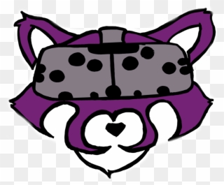 Purple Panda Arcade Clipart