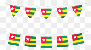 Togo Flag Transparent - Puerto Rican Flag Banner Transparent Clipart