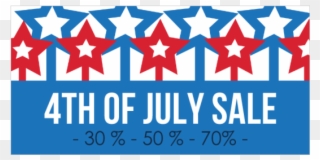 Stars Blue And Red - 4th Of July Sale Banner Clipart