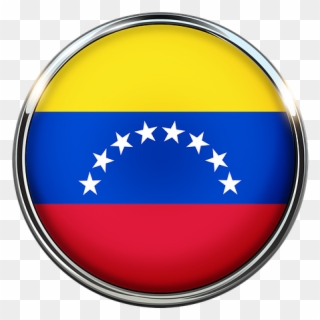 Venezuela, Flag, Circle, Background Image, Stripes - Venezuela Png Clipart