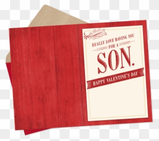 Son Love You Always Valentine's Day Card For - Paper Clipart