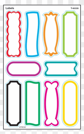 Labels Supershapes Stickers - Fun Labels Clipart