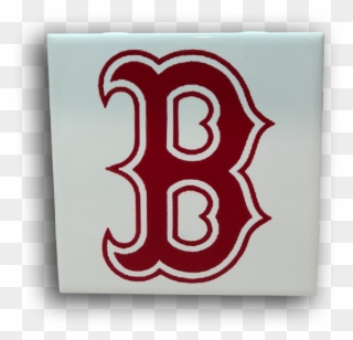 Boston Red Sox Sports Coasters - Black Boston Red Sox Logo Clipart
