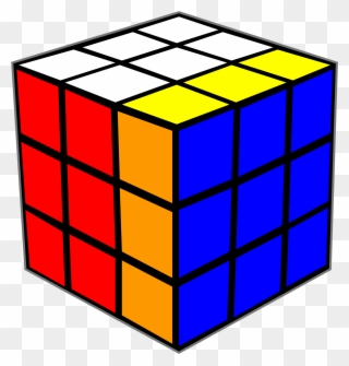 Open - Rubik's Cube Transparent Png Clipart
