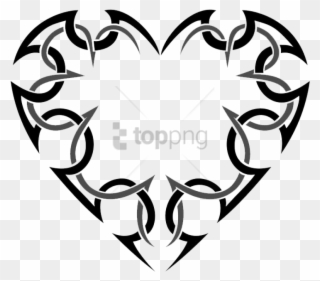 Free Png Tattoo Heart Png Image With Transparent Background - Cuore Tribale Clipart