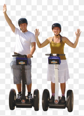 Bike & Segway Tours At Bike And Roll Chicago - Woman Ride Segway Transparent Background Clipart