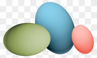 Easter Eggs - Circle Clipart