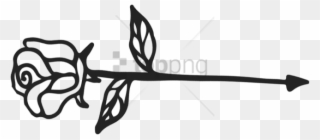 Free Png Calligraphy Arrow Line Png Image With Transparent - Rose As An Arrow Clipart