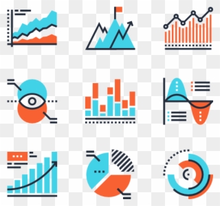 Charts And Diagrams - Digital Marketing Vector Icon Png Clipart