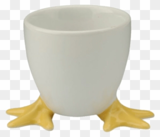 Egg Cup With Chicken Feet - Duck Feet Egg Cups Clipart