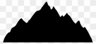 Range Clipart Mountain Profile - Silhouette Of A Mountain - Png Download