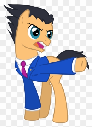 Wrong If People Are Interested In - Phoenix Wright As A Pony Clipart