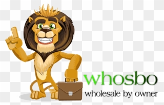 Wholesale By Owner - Confident Lion Cartoon Clipart