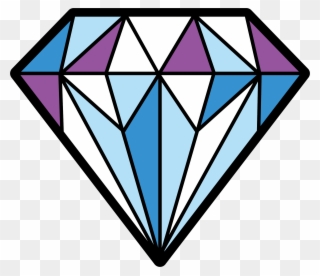Diamonds Clipart Colorful - صور الماس مرسومه - Png Download
