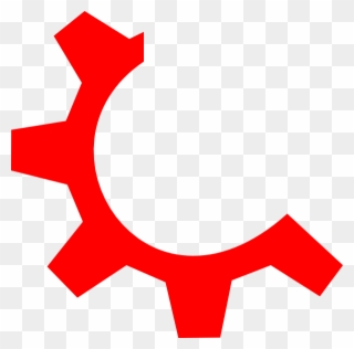 Red Gear Multimedia Clip Art At - Gear Clipart - Png Download