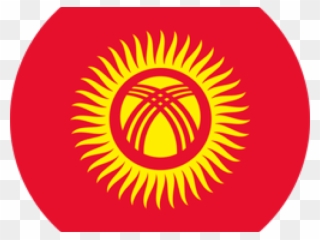 Kyrgyzstan Flag Clipart Vector - Kyrgyzstan Flag - Png Download