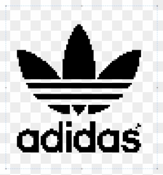 T R A N S P A R E N T ~~ Adidas Pixel Made By Me - Pixel Art Adidas Logo Clipart