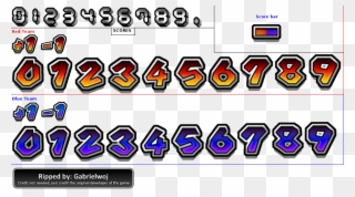 Click For Full Sized Image Numbers - Mario Kart Numbers Clipart