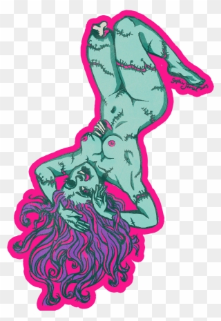 Zombie 20pinup 20sticker Original - Illustration Clipart
