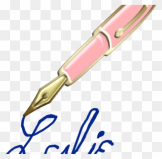 Clipart Pen Autograph - Calligraphy - Png Download