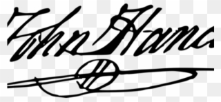 Declaration Of Independence Clipart Clear Text - John Hancock Signature - Png Download