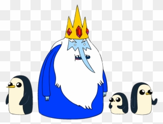 Adventure Time The Ice King And Penguins - Princess Bubblegum Ice King Clipart
