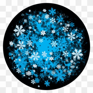 Apollo Design C2-1115 Snowfall Flurry Glass Pattern - Circle Clipart