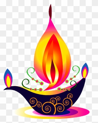 Candle Vector Deepavali - Happy Diwali Images In Hindi Clipart