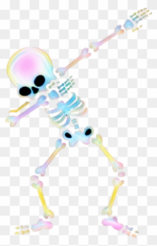 #skeleton #dab #dabbing #freetoedit #ftefunnyskeletons - Dab Skeleton Clip Art - Png Download