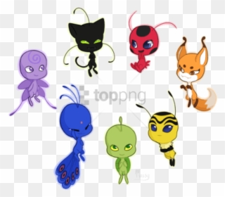Free Png Download “almost Rainbow Colours Plagg Ruined - Miraculous Ladybug Kwami Plagg Clipart