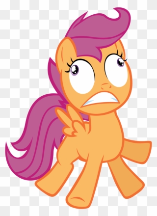 771 X 1035 4 - Mlp Scootaloo Scared Png Clipart