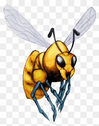 Drawn Bumblebee Killer Bee - Hornet Clipart