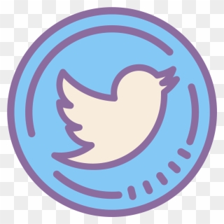 Twitter Kręcony Icon Free Download And Vector Png Png - Circle Clipart