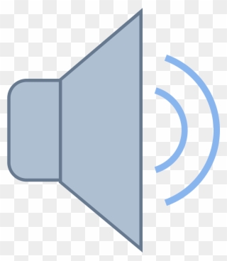 Średnia Głośność Icon - Mute Blue Speaker Icon Png Clipart